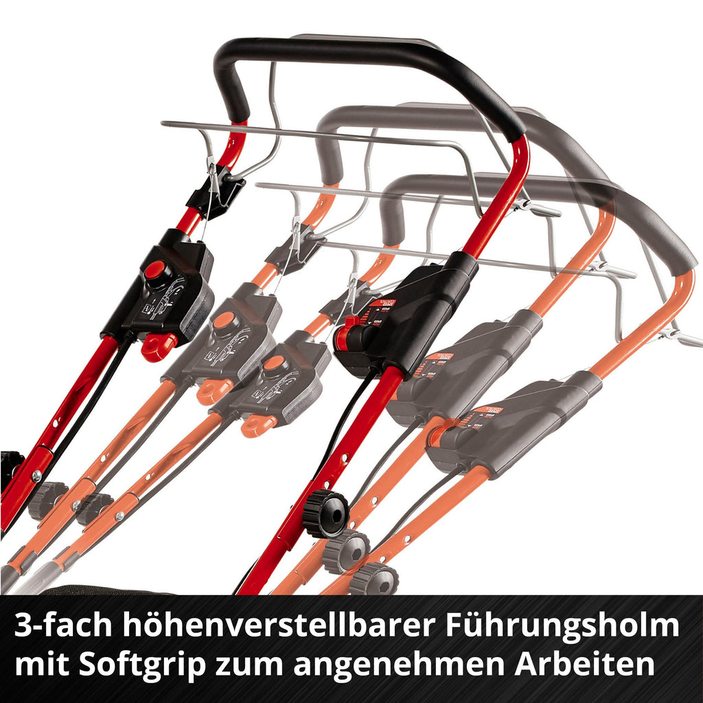 EINHELL Akkurasenmäher GP-CM 36/47 S HW Li (4x4,0Ah) 47 cm Schnittbreite, (Set), mit Radantrieb, 4 Akkus und Ladegerät