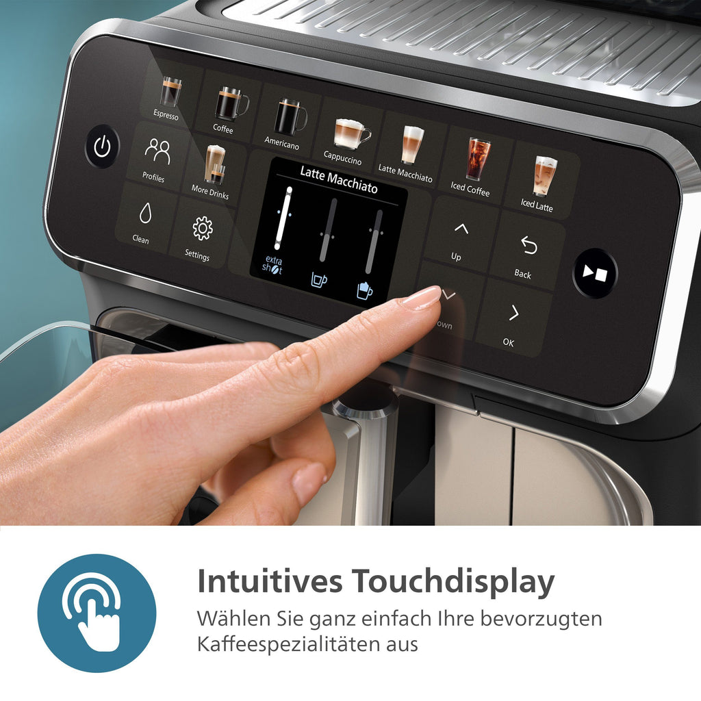 PHILIPS Kaffeevollautomat EP5544/50 5500 Series, 20 Kaffeespezialitäten